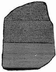 Hieroglyphics and Rosetta stone - Scribe for kids